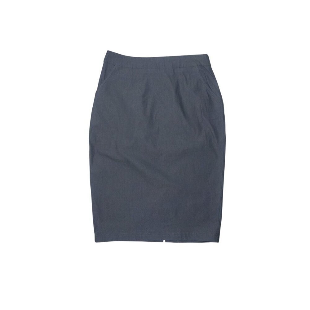 Elegant Kate Kasin Womens Pencil Skirt Knee-Length Office Wear With Back Slit, S